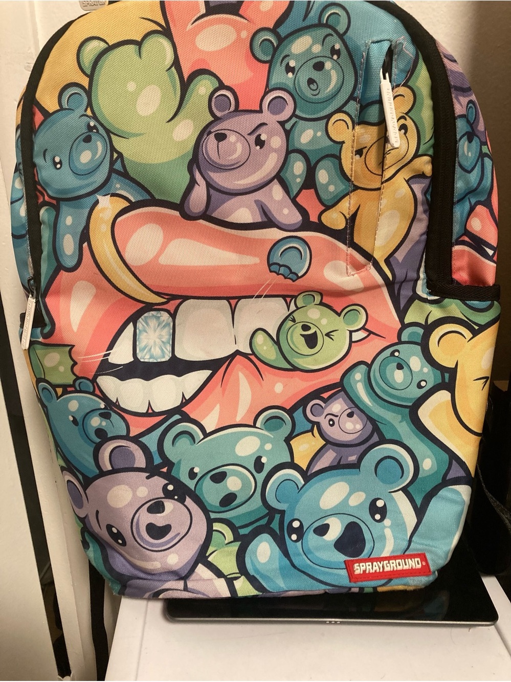 Sprayground Kids Multicolor Gummy Bear Graphic Backpack